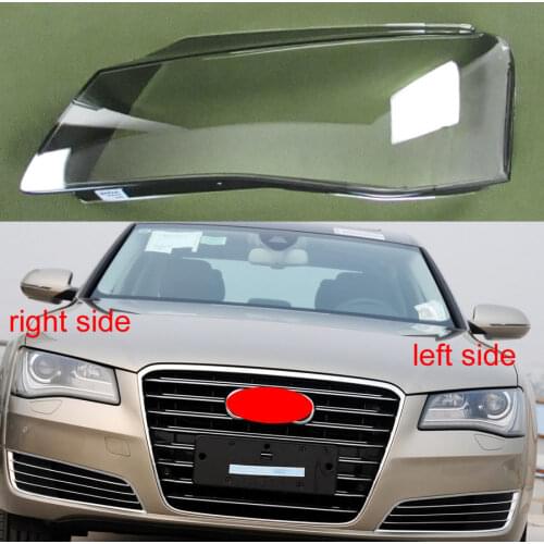 For Audi A8 2011 2012 2013 Front Headlight Shade Headlight Transparent Shade Headlight Shell Lampshade Headlamp Cover Shell