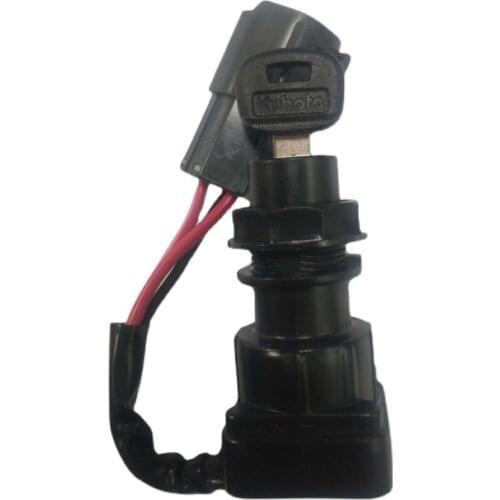 For Kubota ignition switch key U15 U30 KX155 163 175 start electric door lock excavator accessories RC461-53962