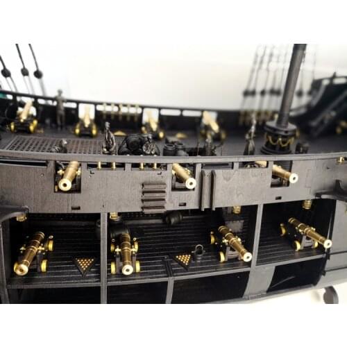2019 versionScale 1/34 black pearl Pirates of the Caribbean wooden model kit Internal version luxury Ship model kits