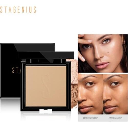 Cosmetics For Face Oil Control and Long-lasting Makeup Soft Matte Pressed Powder Wet and Dry Eight Colors Optional Face Powder