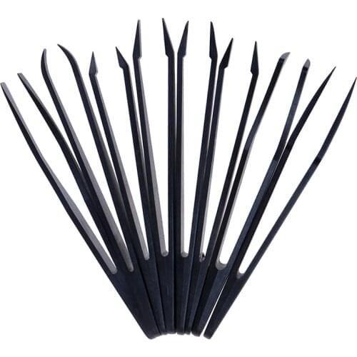 8pcs/set Black Anti-static Carbon fiber Electronic Tweezers Kit ESD Plastic Forceps PCB Repair Hand Tools Set