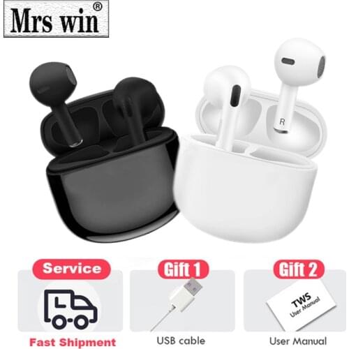 Original Pro4 TWS True Wireless Earbuds with Charging Box Waterproof Earphone Volume Control Mini Headphone Handsfree for Sports