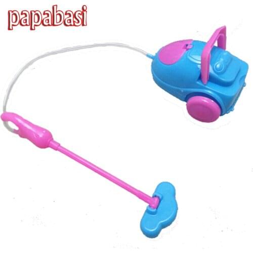 Papabasi 1pcs mix color Super cute Vacuum Cleaner Doll Furniture For barbies doll 1/6 Doll Baby Toys