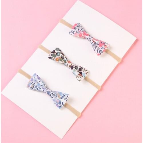 3pcs/lot Kids Headband Colorful Printed Bows With Hair Hair Boutique Newborn Baby Hairband Hair Accessories Headwrap