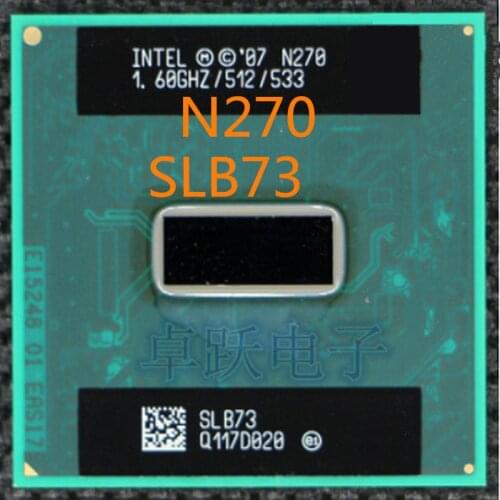 Intel Atom N270 Processor N 270 (512K Cache, 1.60 GHz, 533 MHz FSB) BGA CPU for laptop Free shipping