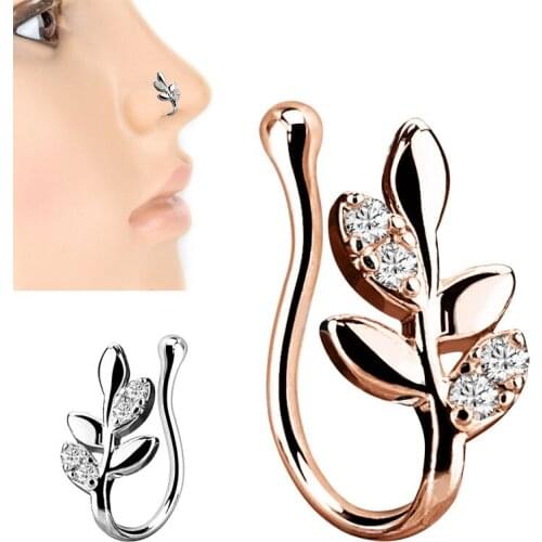 1Pc Sale !Sexy Earring Nose Piercing Helix Crystal Cat Anodized Seamless Endless Tragus Cartilage Hoop Ring