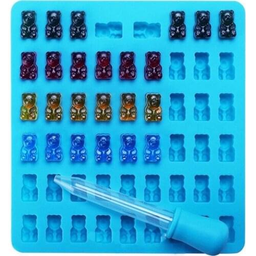 DIY Assorted Silicone Bears Mold for Epoxy Resin Jewelry Making Crafts Tools for Earrings Necklace Keychain Pendants