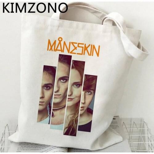 Maneskin shopping bag shopping reusable shopper canvas grocery bolsa bag woven cloth boodschappentas ecobag sac toile