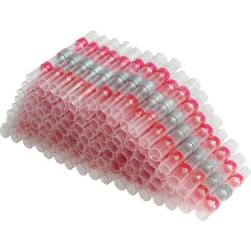 10/20/50PCS Waterproof Solder Seal Sleeve Splice Terminals Heat Shrink Electrical Wire Connector Butt Connectors Kit Assortment