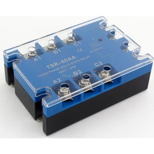 TSR-60AA three phase AC to AC 60A 90-480VAC solid state relay / SSR
