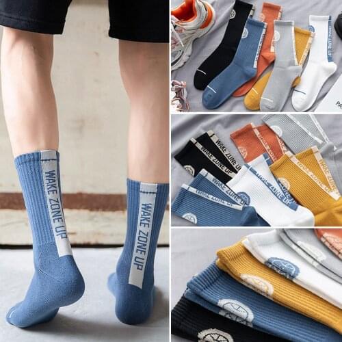YeapSo Coool Brand Autumn Men Socks Cotton 5 Pairs Outdoor Sports Fashion New Style Happy Socks Winter Male Crew Socks EUR38-44