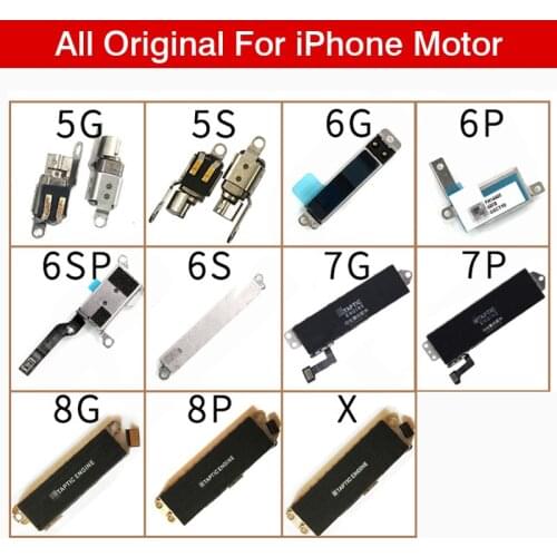 1pc Tested Vibrator Vibration For iPhone 5 5S 6 6S 6SP 7 Plus Internal Motor Phone Repair Parts Ribbon Flex Cable Replacement