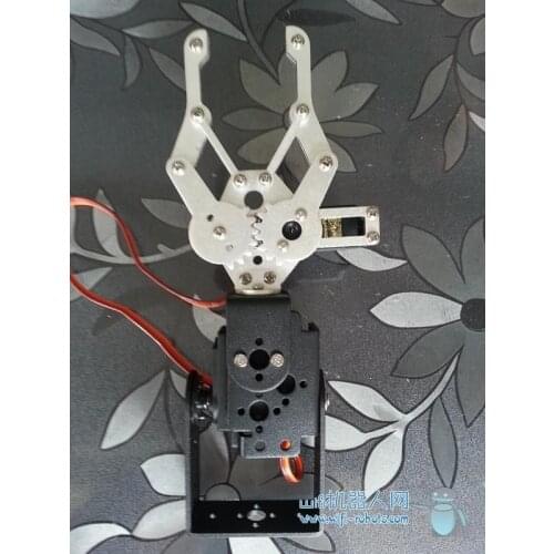 2 Dof Metal Mechanical Manipulator Robot Arm With Gripper Servo Bracket Robot Hand DIY Parts RC Toy Robotic Model