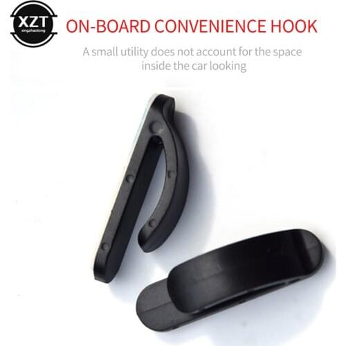 4Pcs Car Hooks Organizer Storage for USB Cable Headphone Key Storage Self Adhesive Wall Hook Hanger Auto Fastener Clip