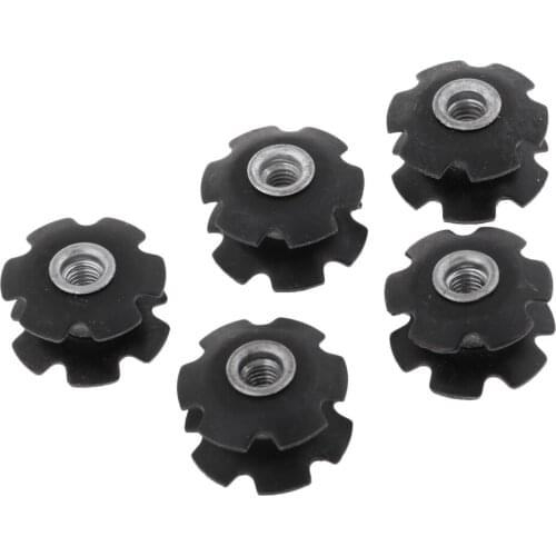 5 Pack Bicycle Headset Metal Cycling Stem Top Cap Threadless Headset 1-1/8