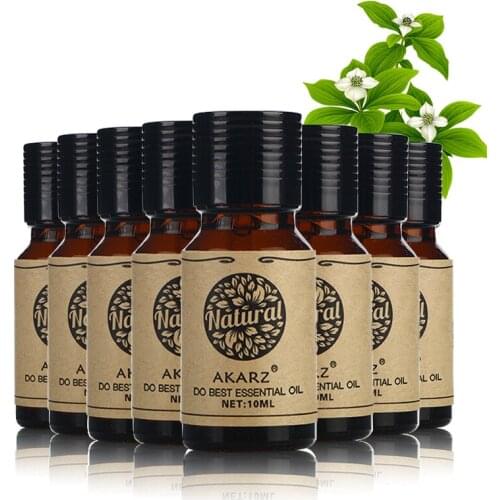 AKARZ value meals Basil Clary Sage Lily Ylang Ylang Lotus Clove Verbena Neem essential Oils 10ml*8