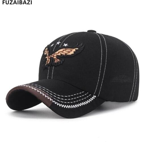 FUZAIBAZI Trend Embroidery Snapback Baseball Caps For Spring Fall Mens Womens Adjustable Size Leisure Sports New Hip-Hop Hat