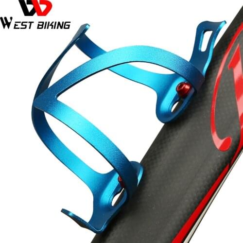 WEST BIKING Bike Water Bottle Cage MTB Bicycle Bottle Holder Bicycle Accessories Ultralight Aluminum Alloy Cycling Bottle Cage