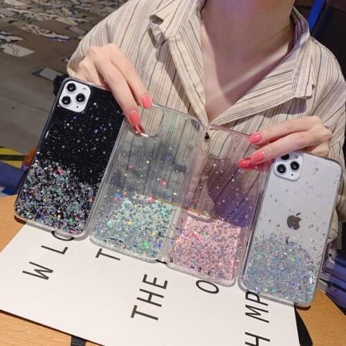 For OPPO Reno Ace 2 Reno2 F Z Reno4 Reno3 youth Pro Case Fashion Glitter Back Cover Mobile Phone Bag