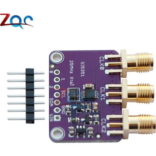 CJMCU-5351 Si5351A Si5351 I2C Clock Generator Breakout Board Module Signal Generator Clock 8KHz-160MHz For Arduino DC 3V-5V