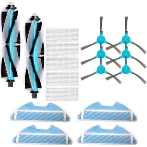 HOT！-Dust Hepa Filter Side Brush Mop Pad Roller Brush for Conga 1390 1290 Robotic Vacuum Cleaner Spare Parts