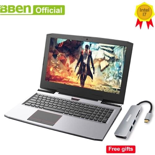 BBEN G16 Gaming Laptops Pro Windows10 computers 15.6" GTX1060 Intel Core i7 7700HQ DDR4 8G/16G/32G RAM 256G/512G SSD,1TB/2TB HDD