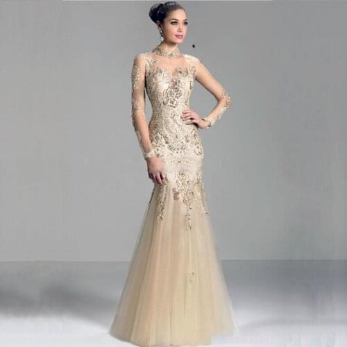 MANSA 2016 Modest Mermaid Mother Of The Bride Dresses With Sleeves Appliques Long Lace Mother Bride Dress For Weddings