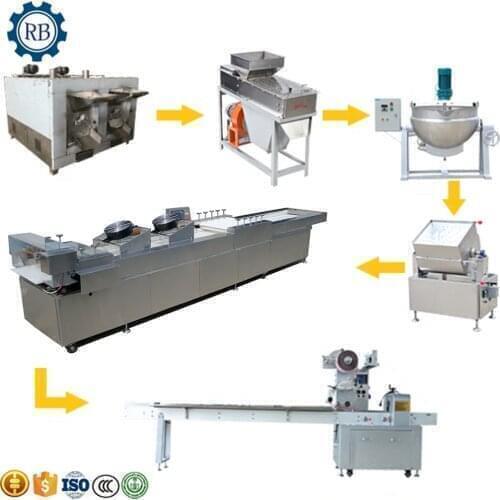 Multifunctional cereal bar peanut candy production line include cutter machine pressing machine Peanut Chikki Machine for Sale