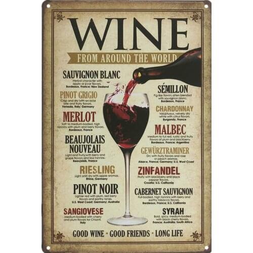 Beber cerveza con buenos amigos Retro carteles de hojalata Vintage divertido de barra de Metal de signos de cocina pared arte