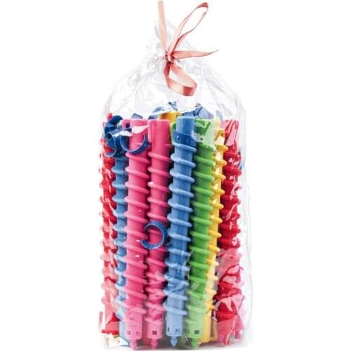 Plastic Hair Root Fluffy Styling Hair Rollers Curler Magic Spiral Perm Rod Bars Salon Hairdressing Tools