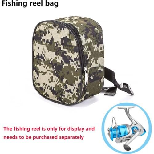 Portable Mini Fishing Bags Pocket Fishing Tackle Pouch Outdoor Sports Spinning Fishing Reel Protective Bag Holder