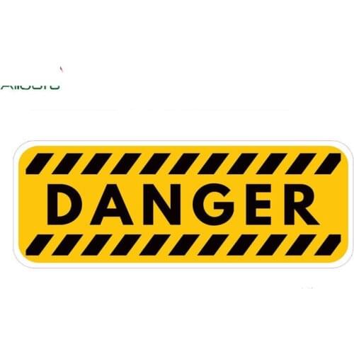 Aliauto Funny Car Accessories Danger Warning Reminding Decals Car Sticker PVC Waterproof Sun Protection Anti-UV Apply To Car