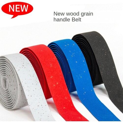 Road Bike Cyclist Strap Solid Color Single Rider with Belt Cork with Rod Plug 4 Colors Bicycle Accessories Grips