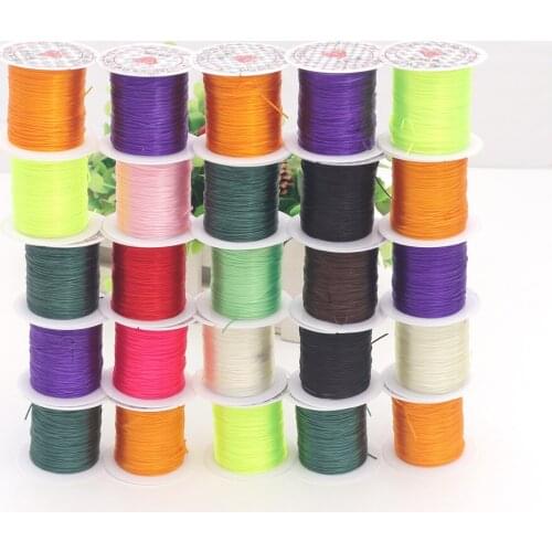 DIY Cord Accessory 10m High Elasticity Strong Strechy Crystal String 25pcs/lot White Bead Rope Good Jewelry Findings Line DS203