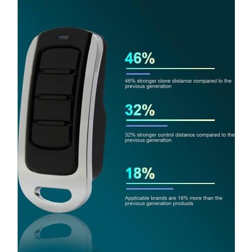 SMG V15.0 280-868MHZ Multi Frequency Garage Door Remote Control Copy Duplicator for 433mhz 868mhz Garage Command Gate Opener