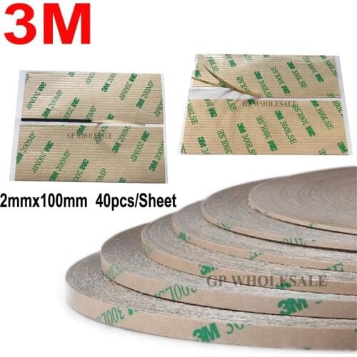 Wide Choose (1mm~15mm) Super Strong 3M 9495LE 300LSE Double Sided Heavy Duty Scoth Tape, Clear Wide for Phone Screen Display LCD