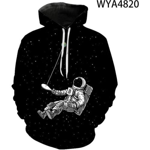 3D Printed New Men Women Children Astronaut Starry Sky Sweatshirts Boy Girl Kids Cool Pullover Hoodies Streetwear Jacket