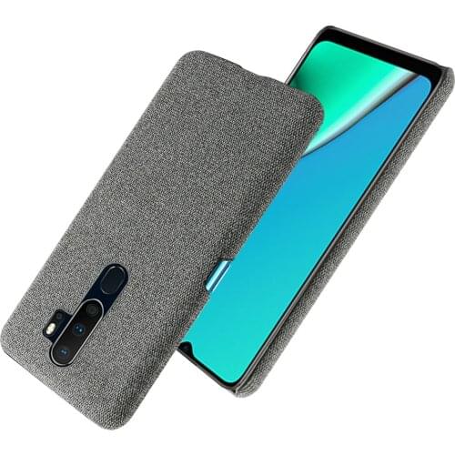 Slim Cloth Texture Cover For OPPO A5 2020 A9 2020 A11X Case Fabric Ultrathin Antiskid Anti-fall Capa for OPPO A5 2020 A9 2020