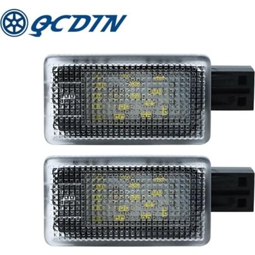 QCDIN 2Pcs For VOLVO XC70 S60 S80 Clear 12V Car License Plate Light Signal Lamp Driving Turn Signal Light Auto Parts
