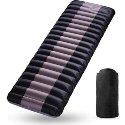 Thicken Self-Inflated Outdoor Camp Tent Air Mattress Camping Mat Family Picnic Pad Built-in Foot Air Pump Inflatable Cushion