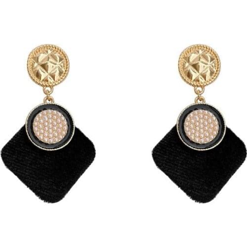 POTCET Korea 2021 Fashion Trend Womens Star Temperament Earrings Geometric Trend Simple Retro Earrings Jewelry Free Shipping