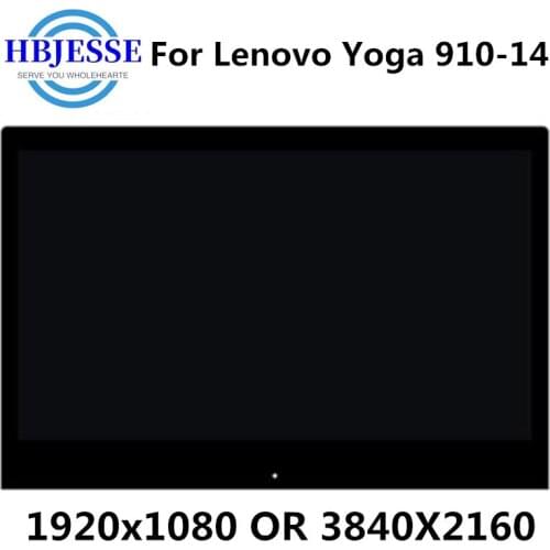 14" For Lenovo Yoga 910 14 80VF 80VG Yoga 910-14 1920x1080 FHD OR 3840X2160 LCD Screen Display Touch Assembly