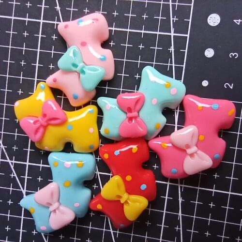 1pcs/lot Resin flat back dog 29mm Ornaments Micro landscape Ornaments Creative Home Gardening Decorations