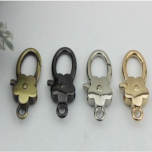 10pcs/ lot Lovely flowers the button dog buckle fat buckle metal bag buckles ornament clasp