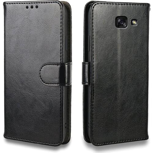 Luxury Case For Samsung Galaxy A5 A6 A7 A8 Plus 2018 2017 2016 Case Flip leather Wallet Card Slot silicone Cover Phone