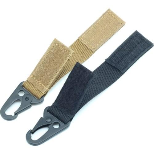 50PCS/lot Carabiner strength Nylon Key hook molle Webbing Buckle hanging Belt Buckle hanging
