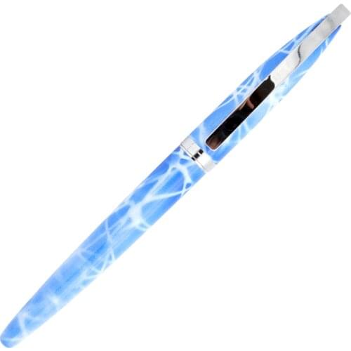 Beautiful Marble Grain Fountain Pen Silver Clip 0.5mm Fine Nib Ink Pen Business Chirstmas Gift School Supplies Office Product