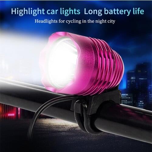 T6 Multicolor Bike Light Waterproof Bicycle Equipment With 18650 Lithium Battery Cycling Accessories Multifunctional Headlights