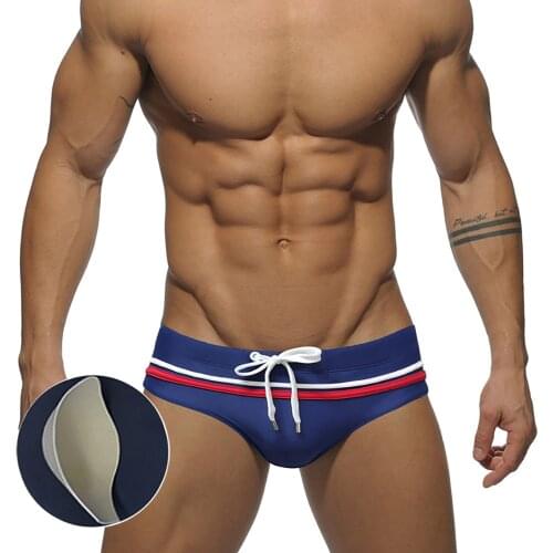 Mens Swimming Trunks 2020 New Solid Color Swimsuit Mens Bikini Fashion Solid Color Swimming Trunks Sexy Beach Bikini Swimsuit