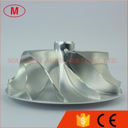 PTE62 A21162-4/01651 62.24/82.00mm 6+6 blades Point milling turbocharger billet/milling/alumimun 2618 compressor wheel for PTE62